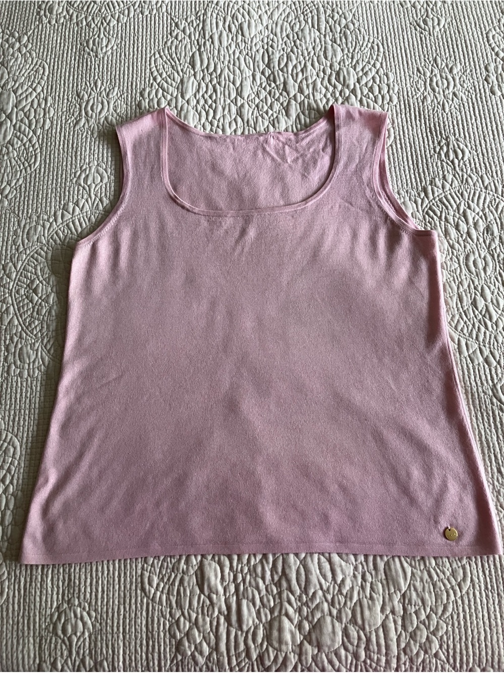 Escada Women's Pink Scoop Neck Tank Top